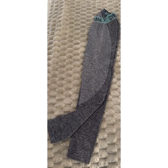 Gym Shark Unisex Gray Polyester Leggings Size S Sport Running Regular XS - Picture 1 of 4